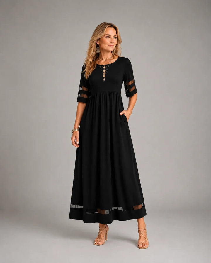 Regina™ – Flattering Tummy-Smoothing Midi Dress