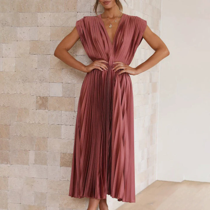 Harrow & Lane™ | Timeless Pleated Midi Dress
