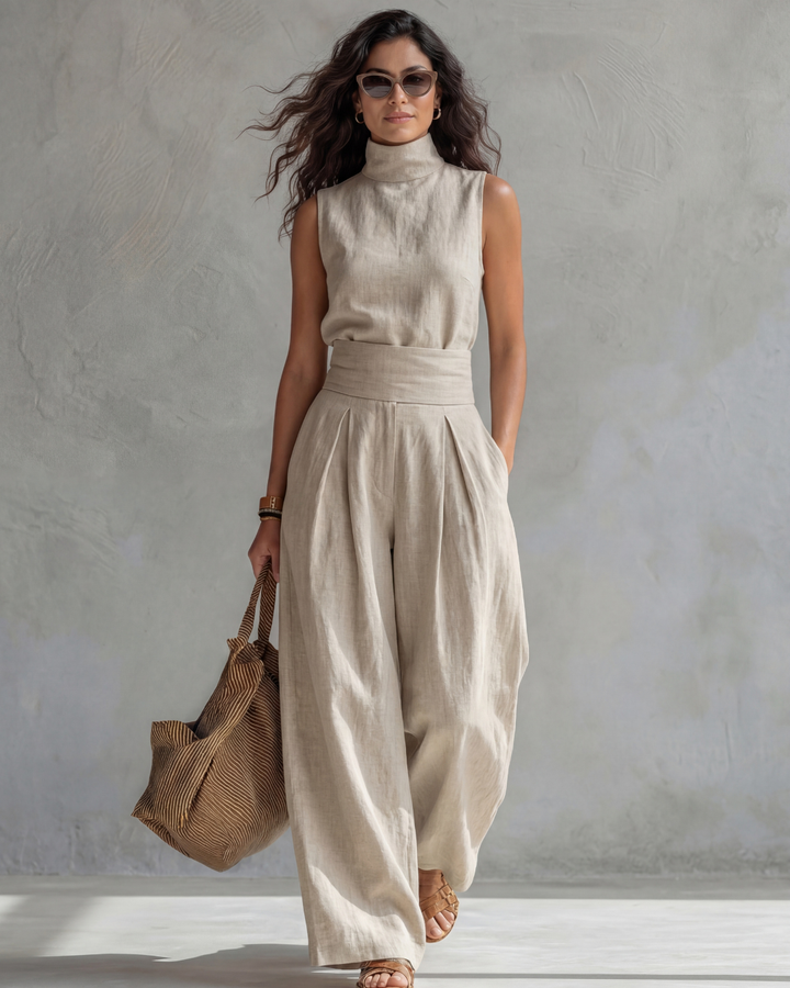 Rhoda | Elegant Wide Leg Pants and Top Set