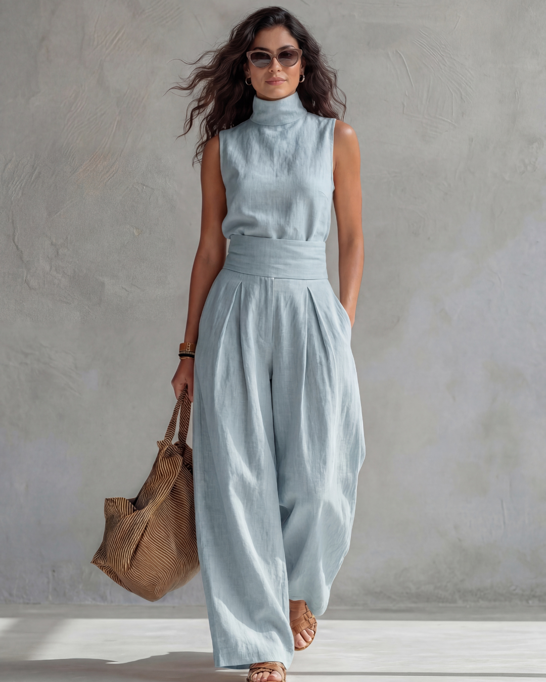 Rhoda | Elegant Wide Leg Pants and Top Set