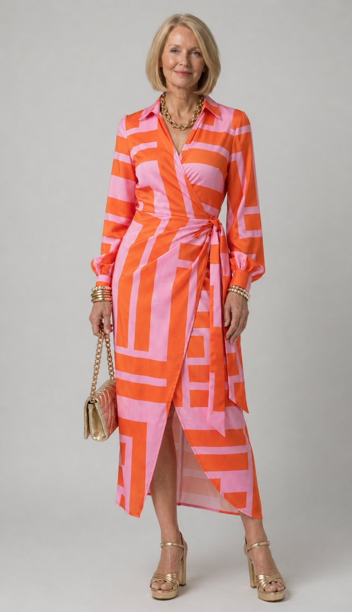 Harrow & Lane™ | Printed Wrap Dress