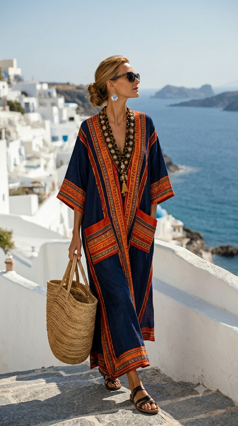 Christiane | Elegant Long Summer Caftan