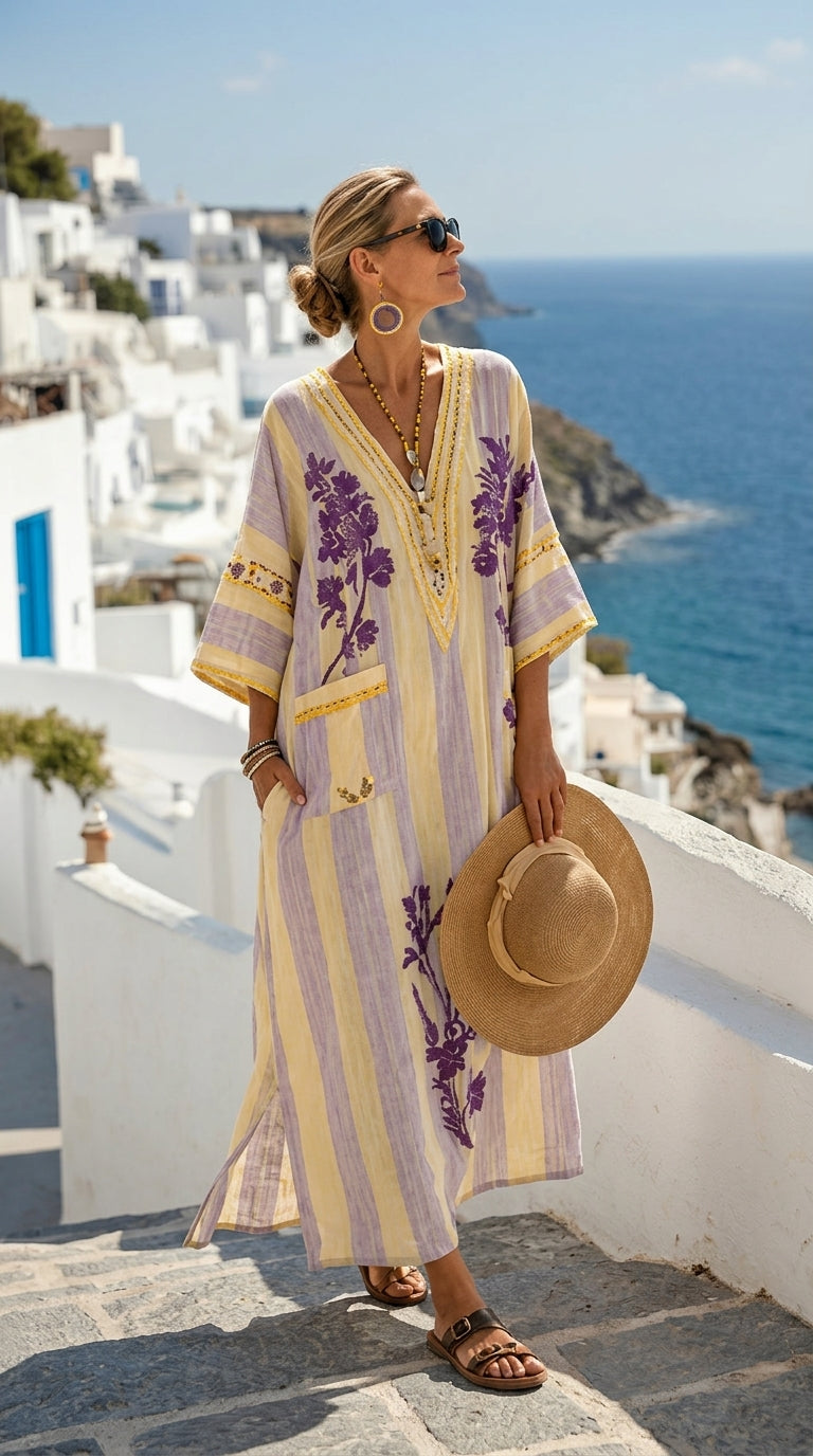Claire | Flowing Long Summer Caftan