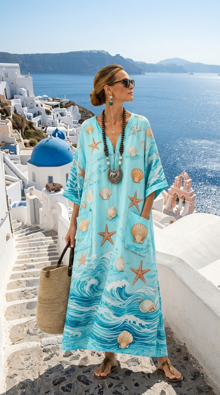 Chantelle | Elegant Long Summer Caftan