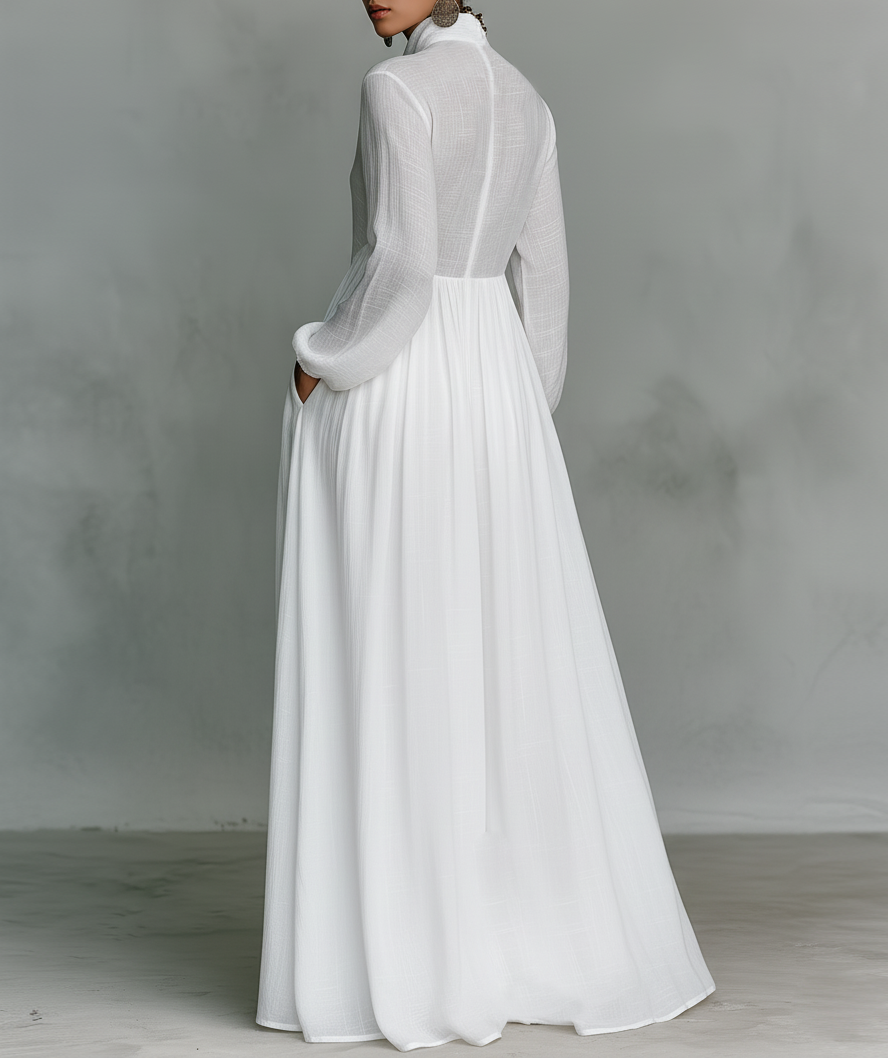 Maeve | Flowing Button-Front Maxi Dress