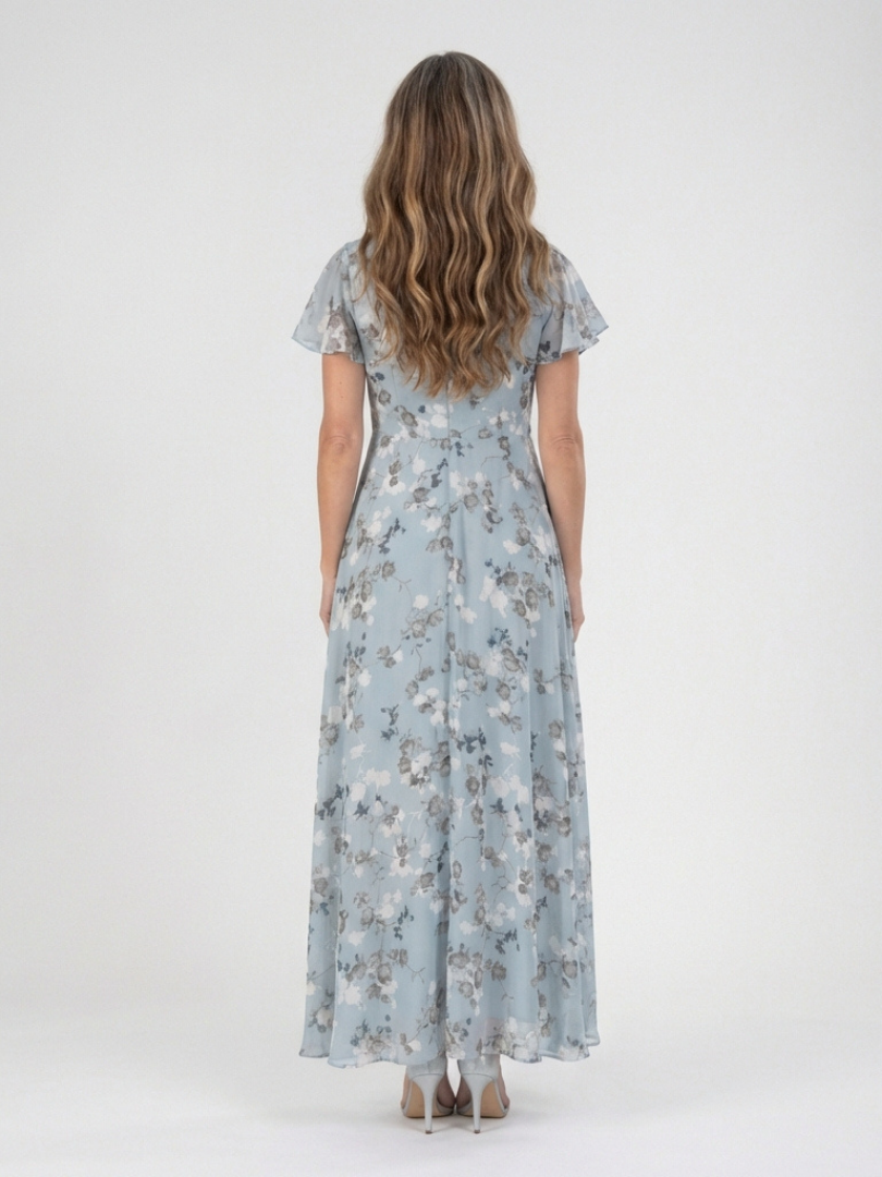 Bernice | Floral Chiffon Maxi Dress