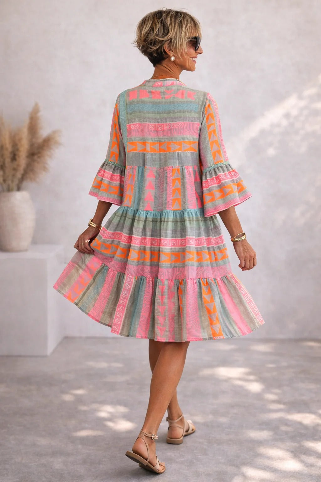 Venetia™ Timeless Vintage Grace Midi Dress