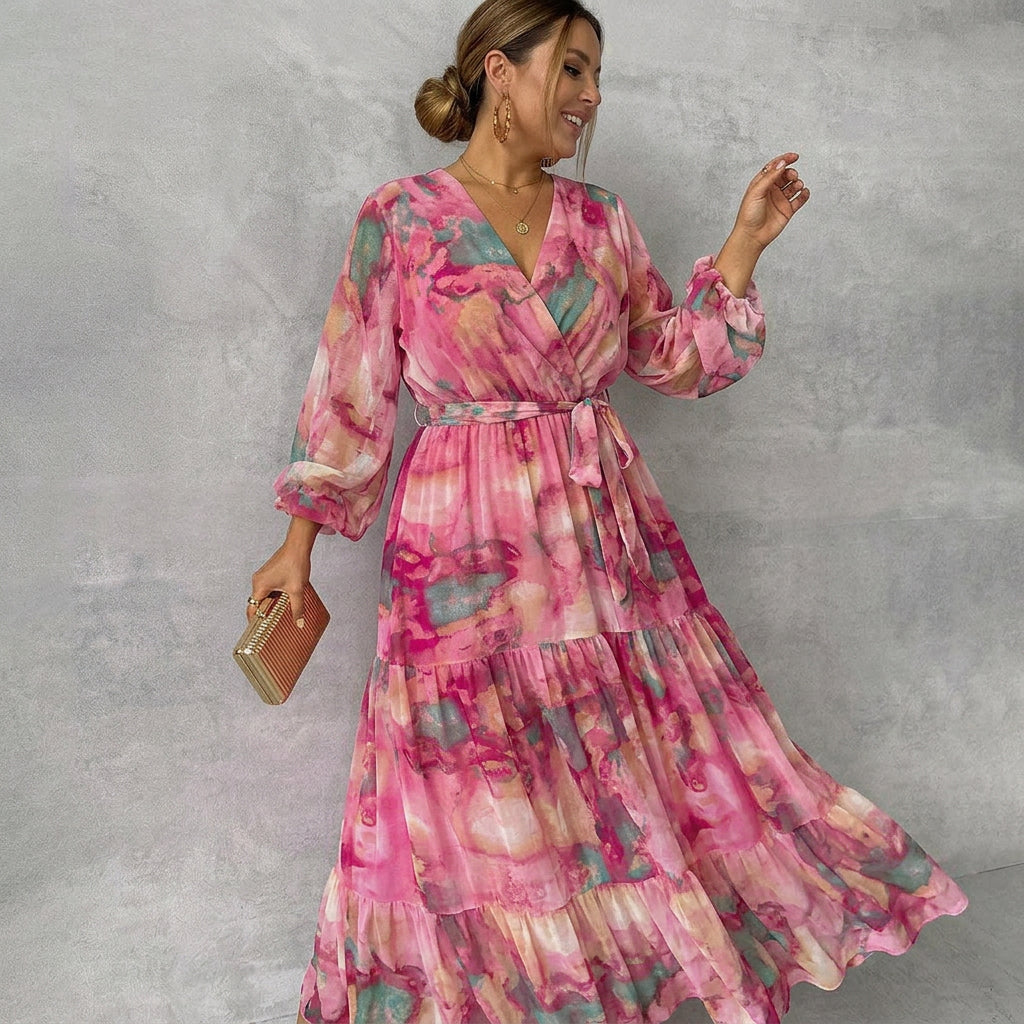 Tressa | Wrap Dress with Floral Print