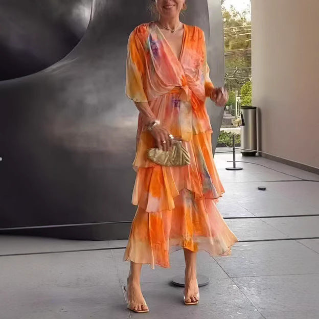 Harrow & Lane™ | Layered Floral Sun Dress
