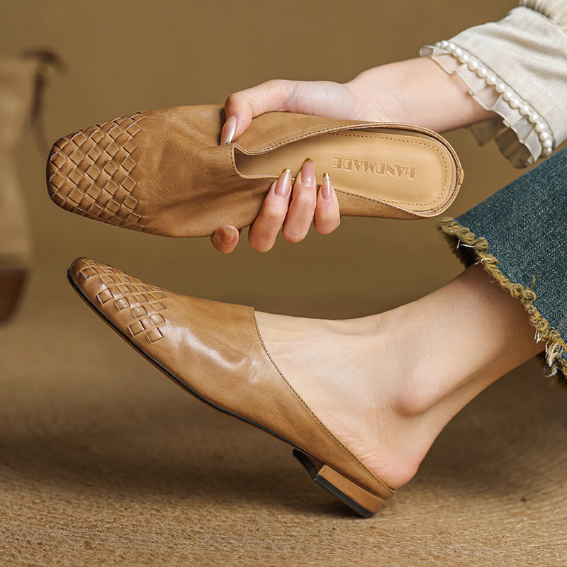 Laurine Genuine Leather Mules