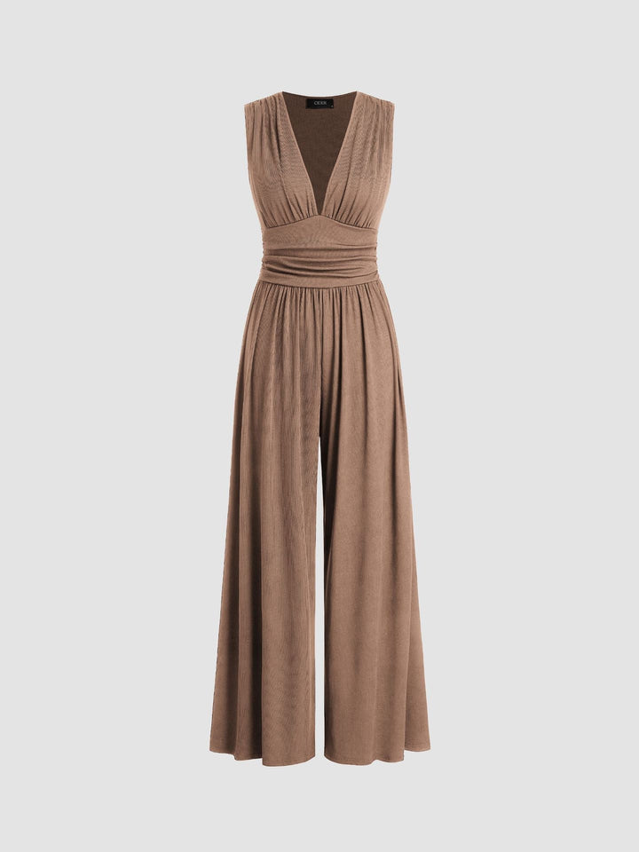 Rosabel – Elegant Sleeveless Jumpsuit with Wide Legs