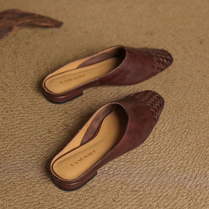 Laurine Genuine Leather Mules