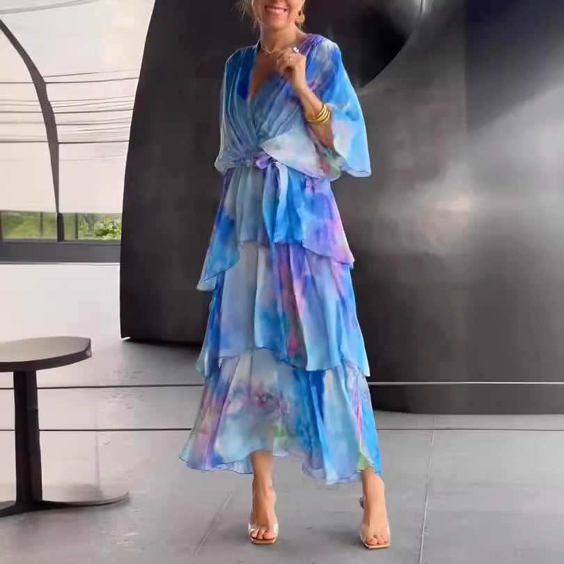 Harrow & Lane™ | Layered Floral Sun Dress