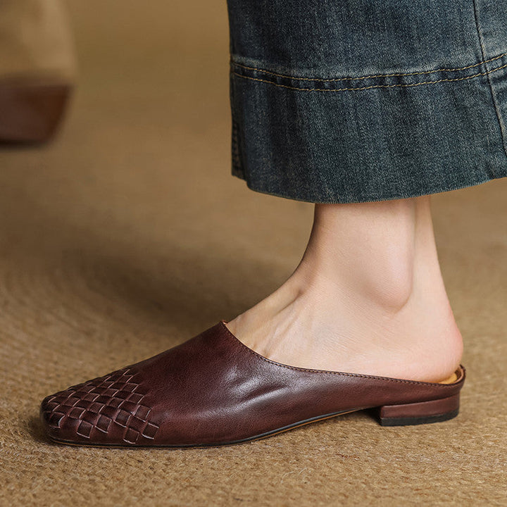 Laurine Genuine Leather Mules