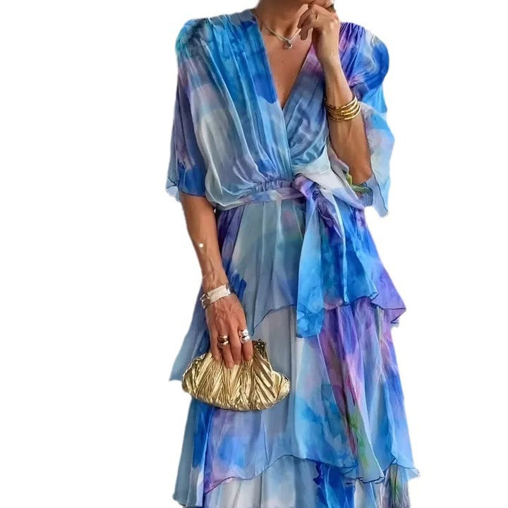 Harrow & Lane™ | Layered Floral Sun Dress