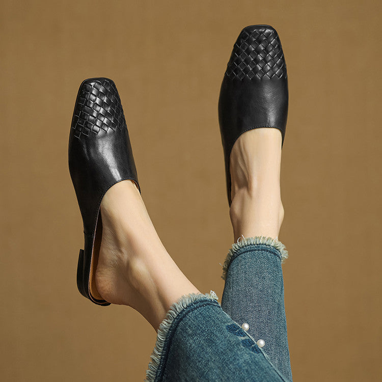 Laurine Genuine Leather Mules