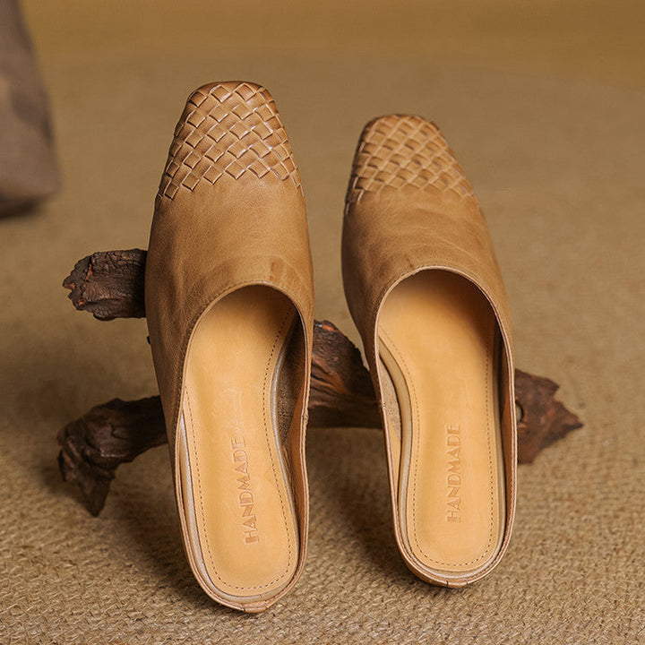 Laurine Genuine Leather Mules