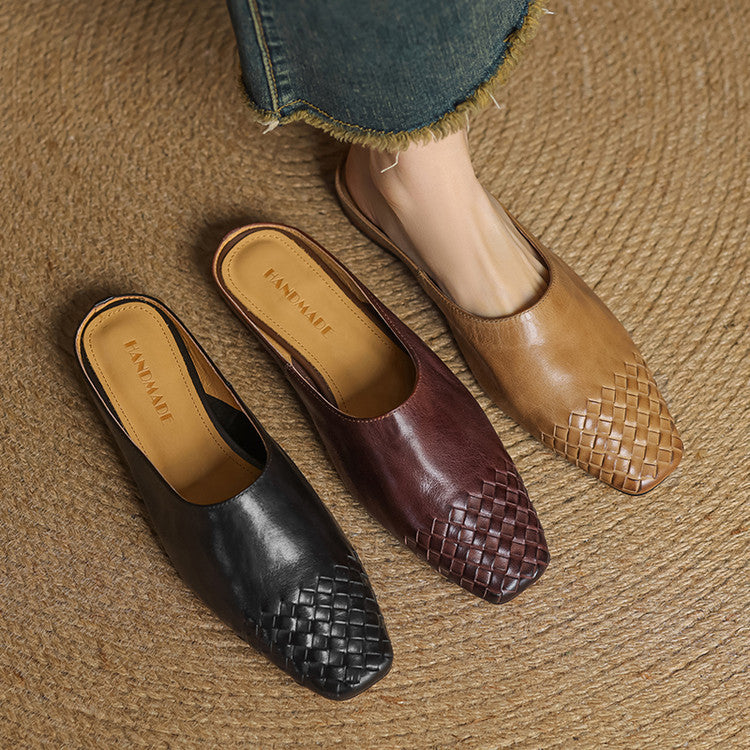 Laurine Genuine Leather Mules