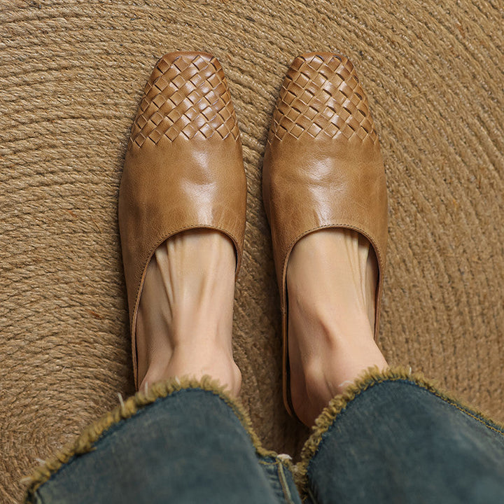 Laurine Genuine Leather Mules