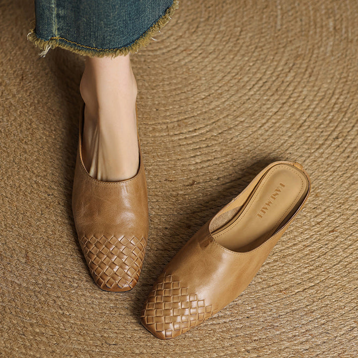 Laurine Genuine Leather Mules