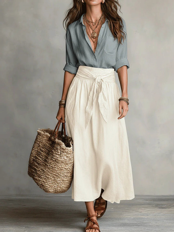 Verena | Tie-Waist Midi Set