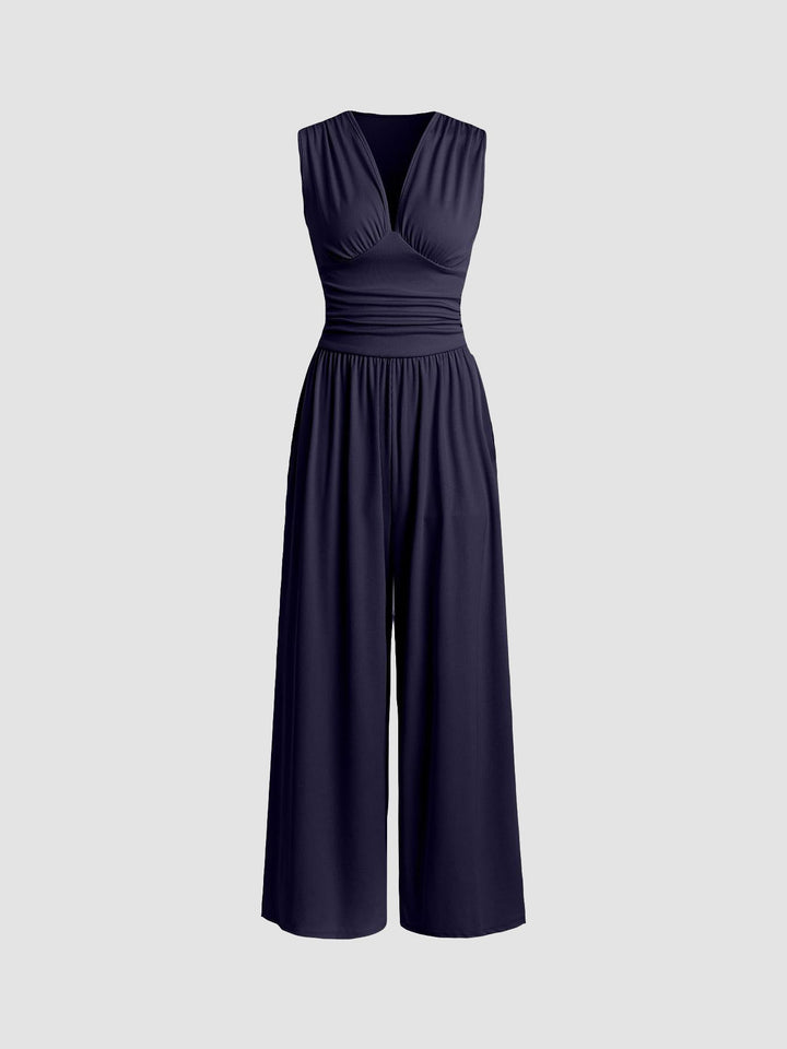 Rosabel – Elegant Sleeveless Jumpsuit with Wide Legs