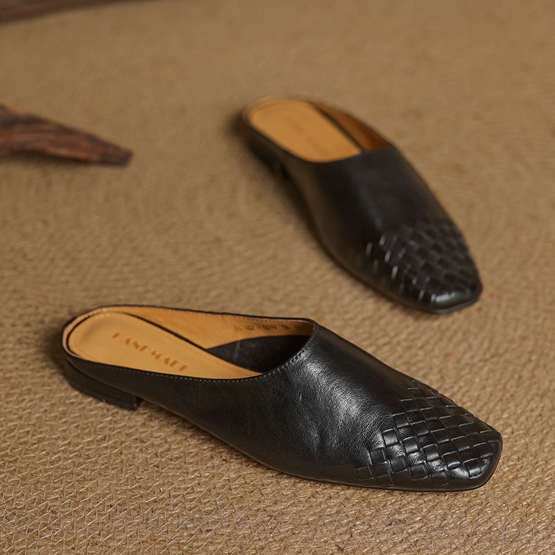 Laurine Genuine Leather Mules