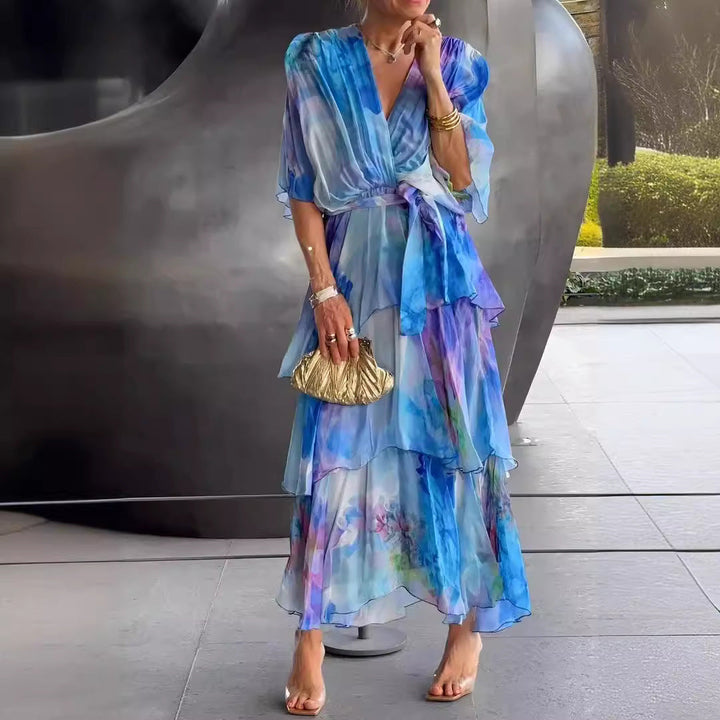 Harrow & Lane™ | Layered Floral Sun Dress