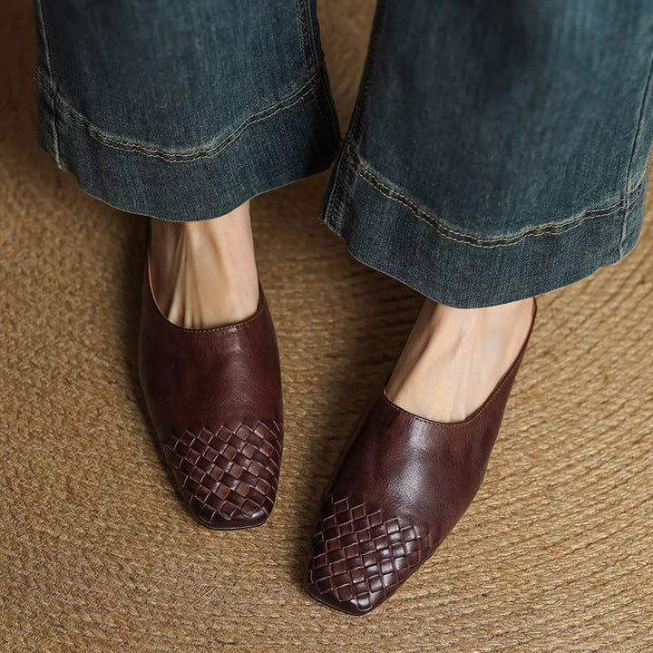Laurine Genuine Leather Mules