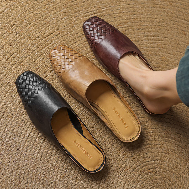 Laurine Genuine Leather Mules