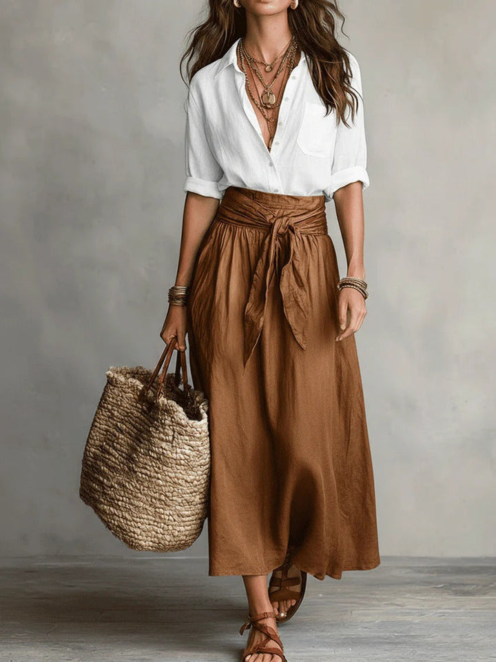 Verena | Tie-Waist Midi Set