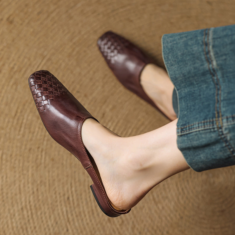 Laurine Genuine Leather Mules