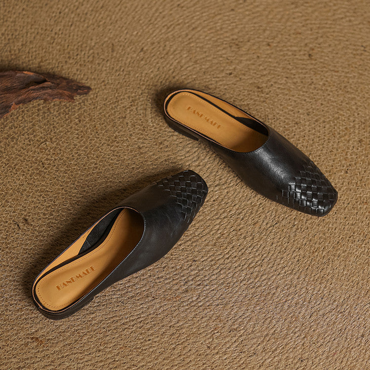 Laurine Genuine Leather Mules