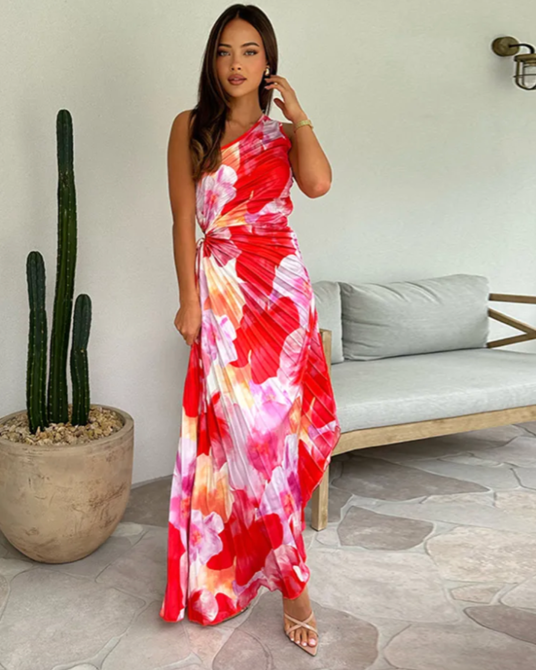 Harrow & Lane™ | Vibrant Tropical Evening Dress