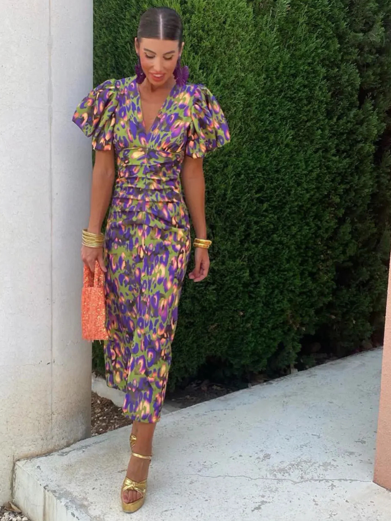 Harrow & Lane™ | Vivid Pleated Midi Dress