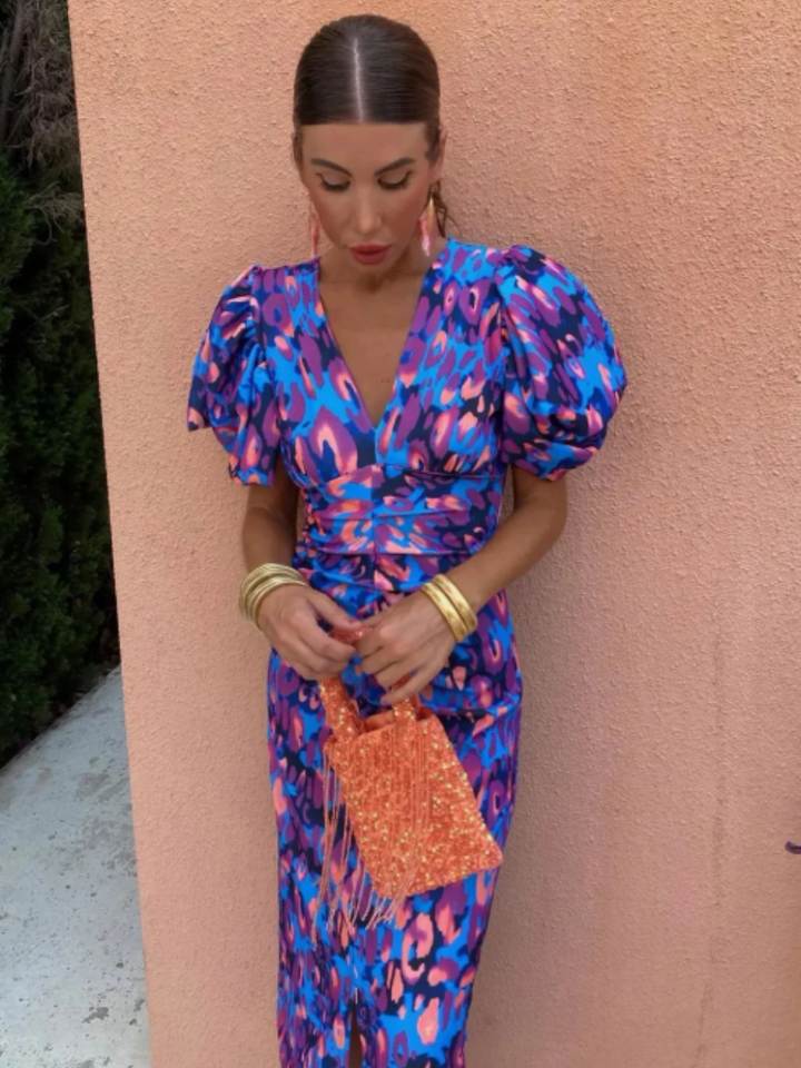 Harrow & Lane™ | Vivid Pleated Midi Dress