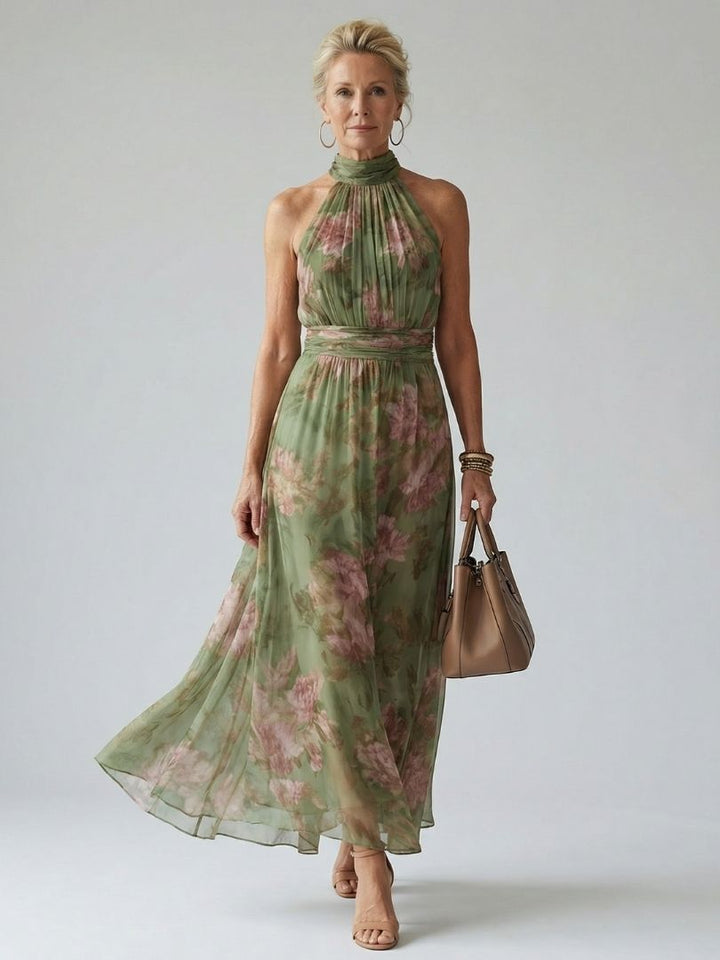 Patricia™ Gathered Halter Midi Dress