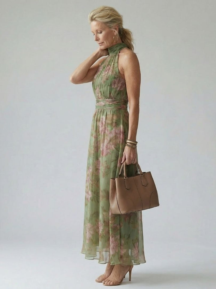 Patricia™ Gathered Halter Midi Dress
