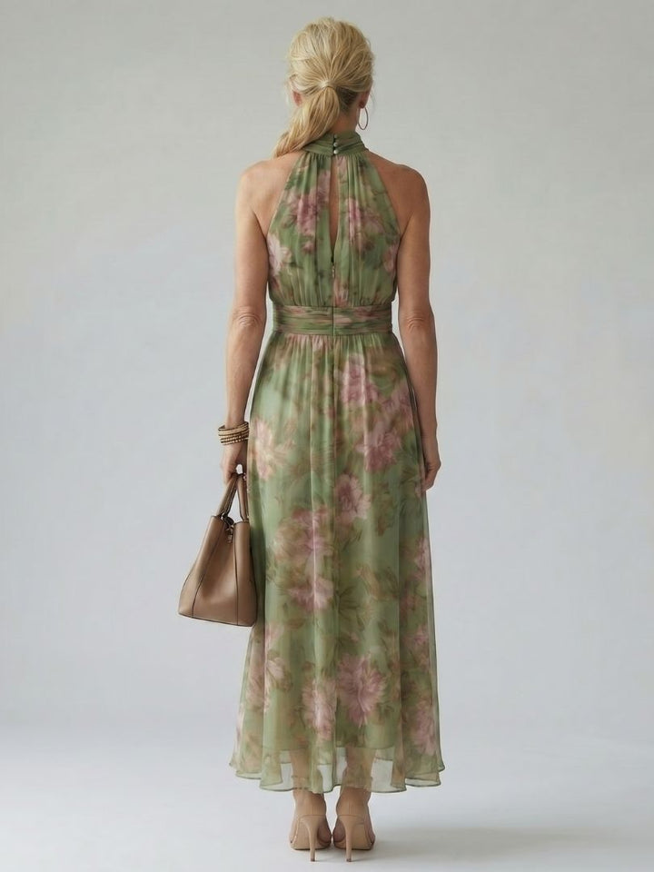 Patricia™ Gathered Halter Midi Dress