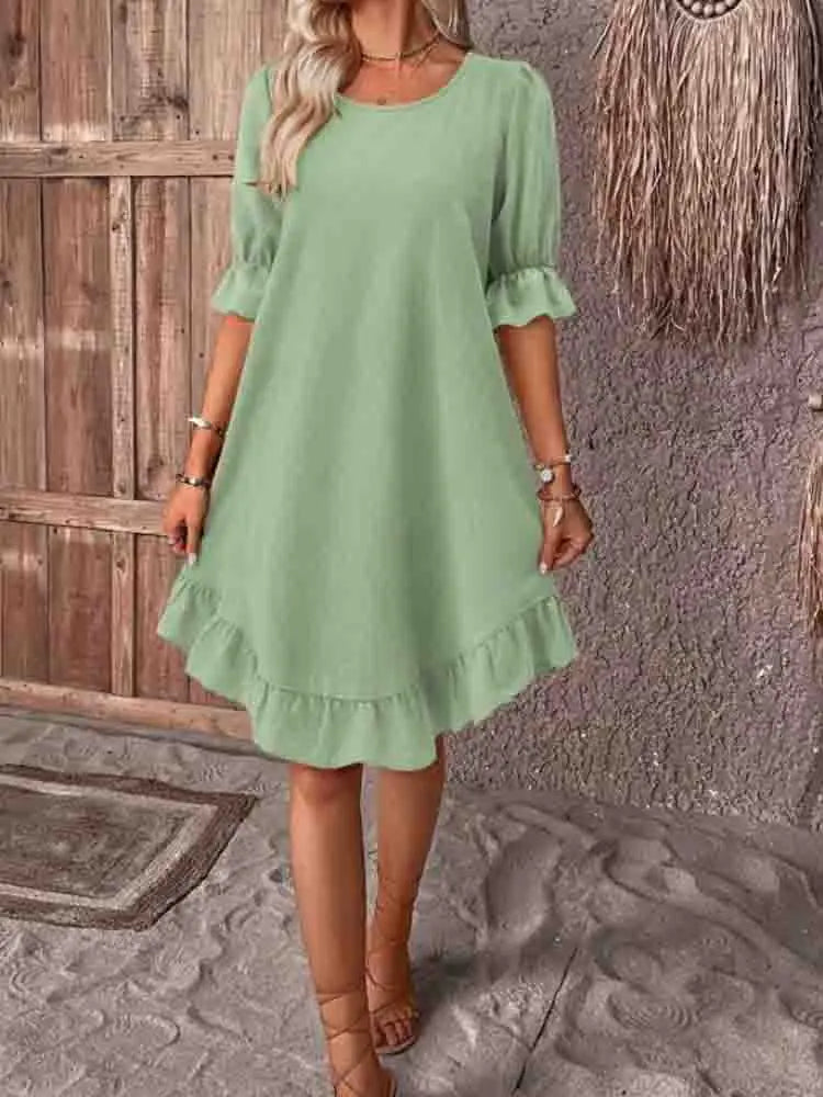 Jillian | Summer dress with ruffles