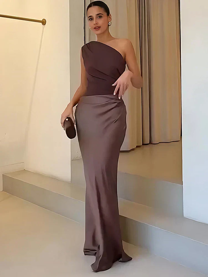 Harrow & Lane™ | Maxi Dress with a Guilt in Satin