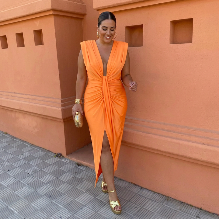 Teodora | Elegant Pleated Dress
