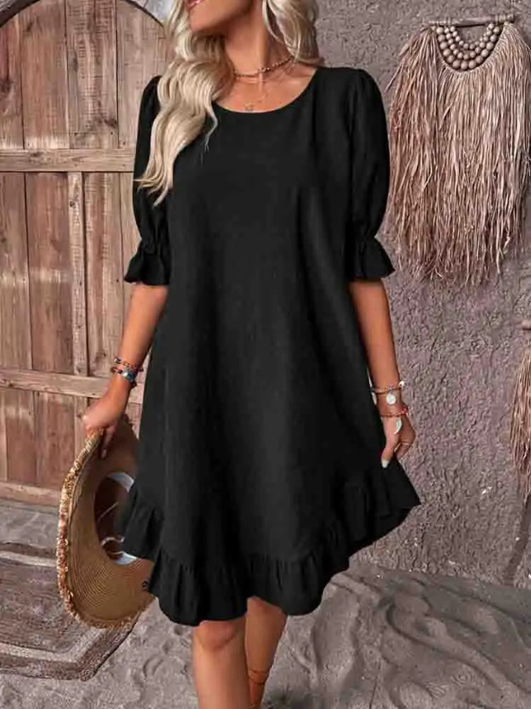 Jillian | Summer dress with ruffles