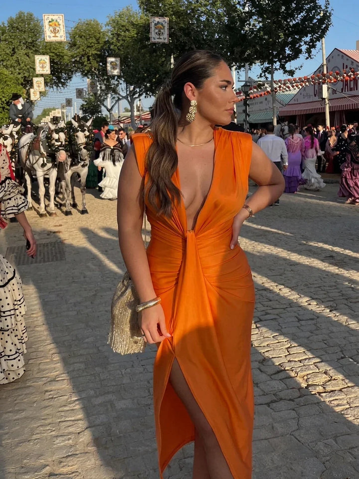Teodora | Elegant Pleated Dress
