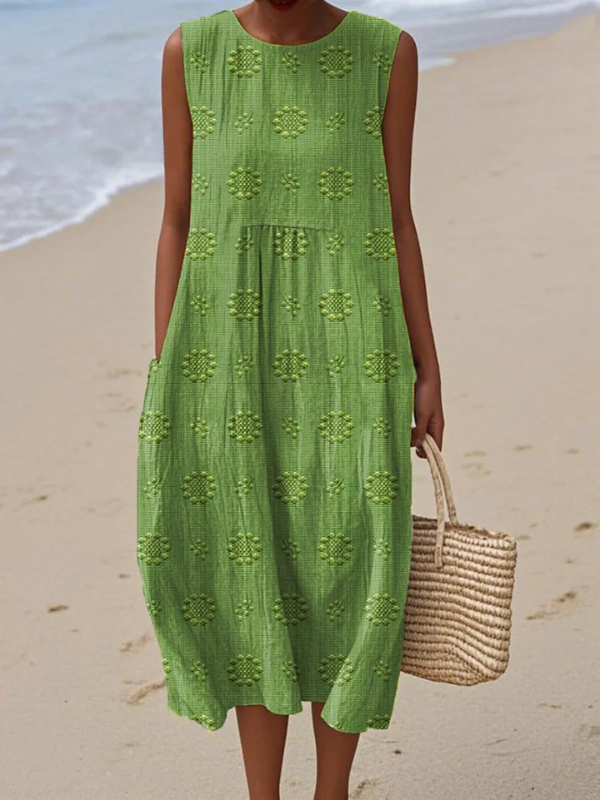 Jessica™ Embroidered Midi Dress