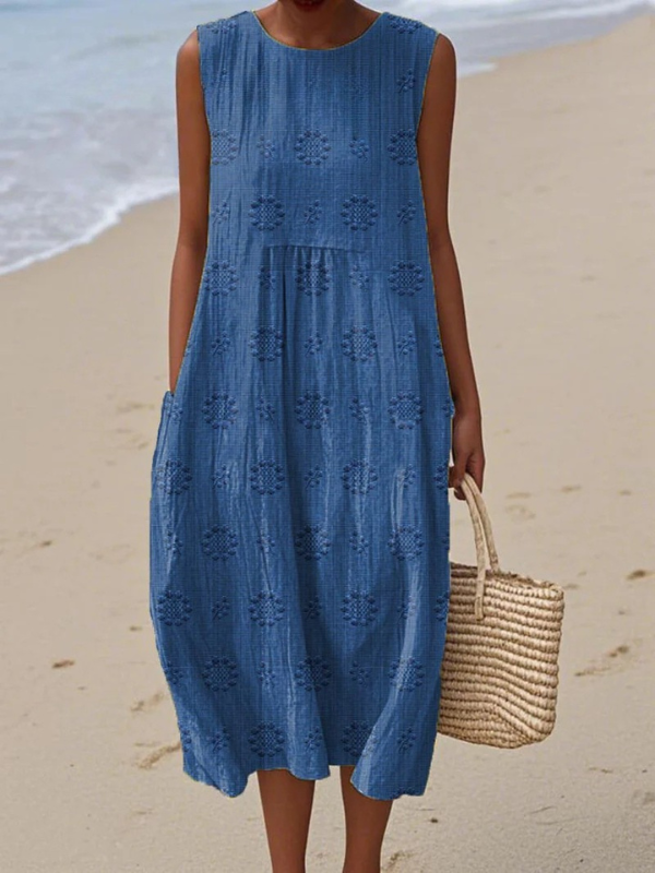Jessica™ Embroidered Midi Dress