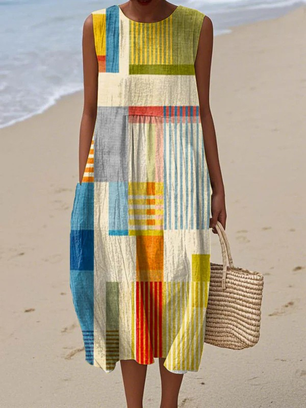 Hortense™ Geometric Midi Dress
