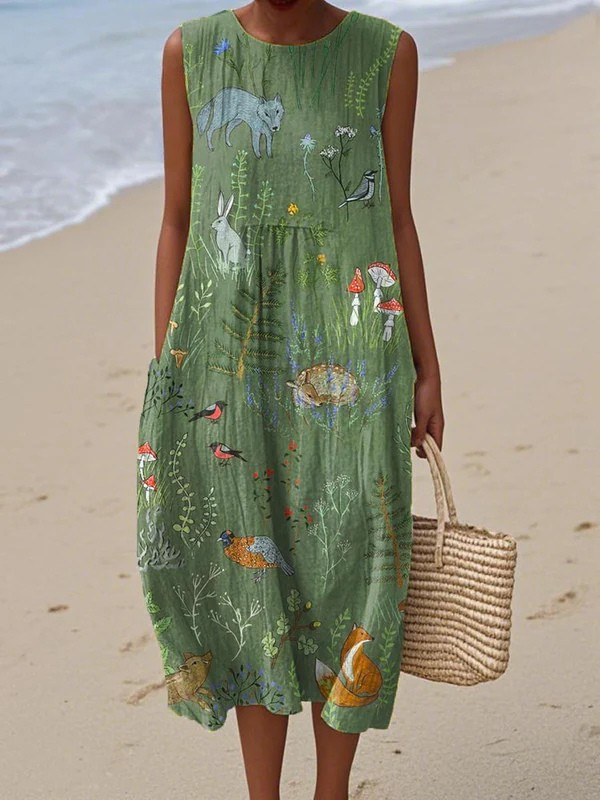 Loretta™ Woodland Midi Dress