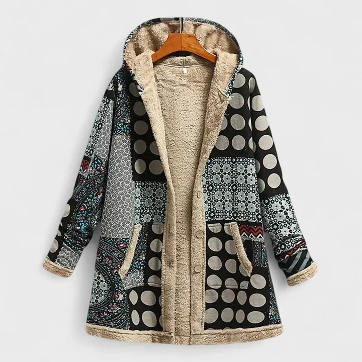 Jacinta | The Cosy Vintage Parka - Black Grey