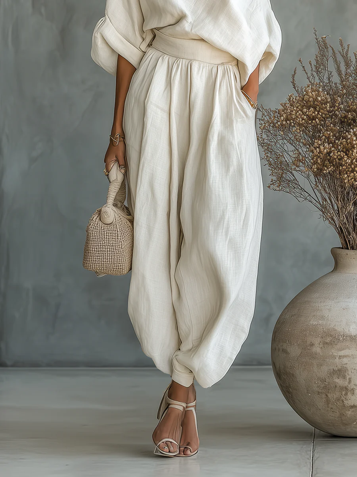 Lindsay – Elegant One-Shoulder Two-Piece Set
